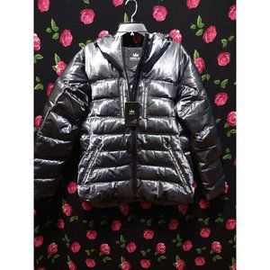 Shinny Silver Metallic Amazon Orolay Jacket